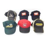 Group of 6 Vintage Trucker/Baseball Hats - New
