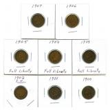 (8) Indian Head Pennies: 1900, 1901, 1902, 1903,