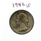 1943-S Washington Silver Quarter