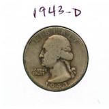 1943-D Washington Silver Quarter