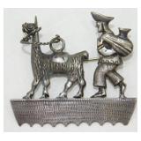 Unique 900 Marked Pendant - Nice