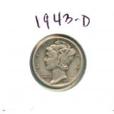 1943-D Roosevelt Silver Dime