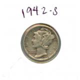 1942-S Roosevelt Silver Dime