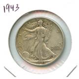 1943 Walking Liberty Silver Half Dollar