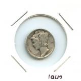 1942 Mercury Silver Dime