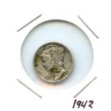 1943 Mercury Silver Dime