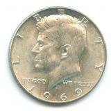 1969-D Kennedy Silver Half Dollar - 40% Silver