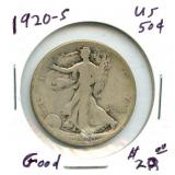 1920-S Walking Liberty Silver Half Dollar