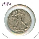 1946 Walking Liberty Silver Half Dollar