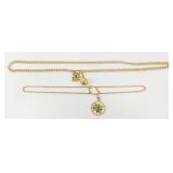 2 Goldtone Necklaces