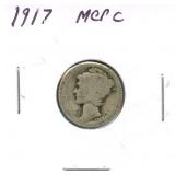1917 Mercury Silver Dime
