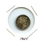 1945 Mercury Silver Dime