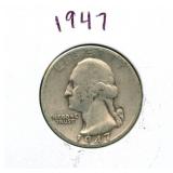 1947 Washington Silver Quarter