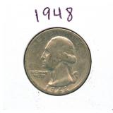1948 Washington Silver Quarter