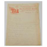 Antique 1893 Empire Cordage Red Elephant Brand