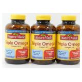New 3-pk of Nature Made Omega Triple - Expires: