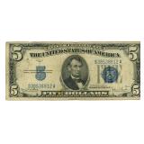 1934-D Series U.S. $5 Silver Certificate Legal