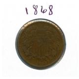 1868 U.S. Large Two Cent Piece