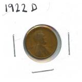 1922-D Lincoln Wheat Cent - Key Date