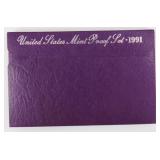 1991 United States Mint Proof Set