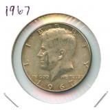 1967 Kennedy Silver Half Dollar - 40% Silver