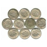 10 Roosevelt Silver Dimes