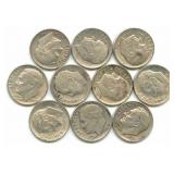 10 Roosevelt Silver Dimes