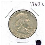 1963-D Franklin Silver Half Dollar