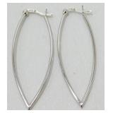 Sterling Silver Hoop Earrings - 2ï¿½, 2.09 grams