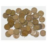 Group of 50 Lincoln Wheat Cents - (26) 1941-S,