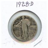 1928-D Standing Liberty Silver Quarter