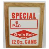 * Grain Belt Original Cardstock Advertising