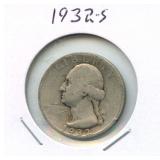 1932-S Washington Silver Quarter