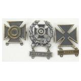 3 Vintage U.S. Army Marksman Qualification Badge