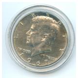 1967 Kennedy Silver Half Dollar - 40% Silver