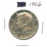 1966 Kennedy Silver Half Dollar - 40% Silver