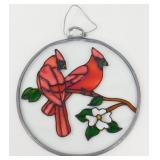 * Stained Glass Cardinal w/ Hook