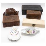 * Tilso Japan Hand-Painted Red Clay Hat with