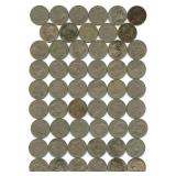53 Mexico Un Peso Coins - Various Years &