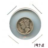 1928 Mercury Silver Dime