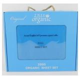 New 100% Premium Organic Cotton Sheet Set - Full