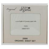 New 100% Premium Organic Cotton Sheet Set - Twin