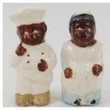 Black Americana Salt & Pepper Shakers