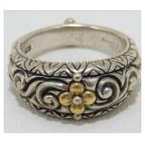 Antique Ring - Marked 18k & .925 - Size 7, Rare