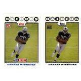 Pair of 2008 Topps Darren McFadden Rookie Cards -