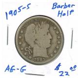 1950-S Barber Silver Half Dollar