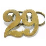 Pre-WWI 29th Regiment Pill Box Hat Badge