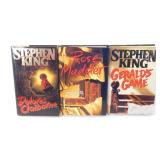 (3) 1st Edition Stephen King Hardcover Books
