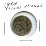 1868 Shield Nickel