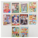 10 Vintage Pete Rose Baseball Cards